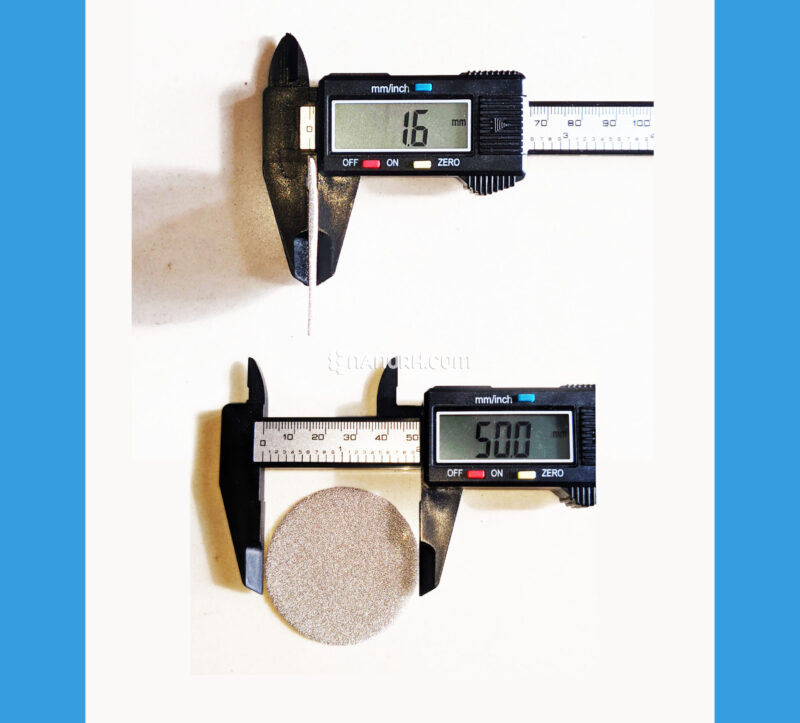 Nickel Foam Disk Open Cell