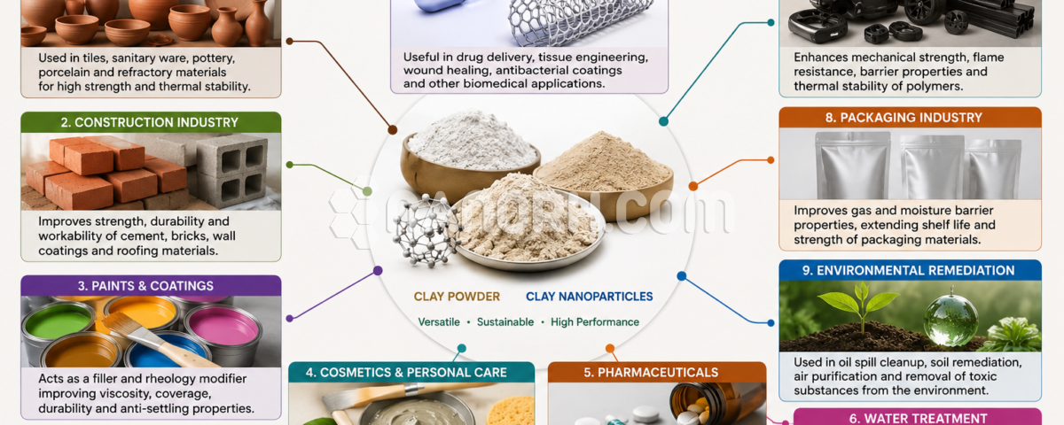 Clay Powder and Clay Nanoparticles